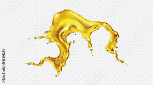 Realistic metallic oil paint smudges for luxury cosmetic design vector