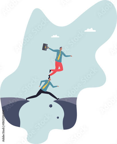 Selfish employee take advantage of other people, supporting boss help other to achieve career success.about a man and his life.