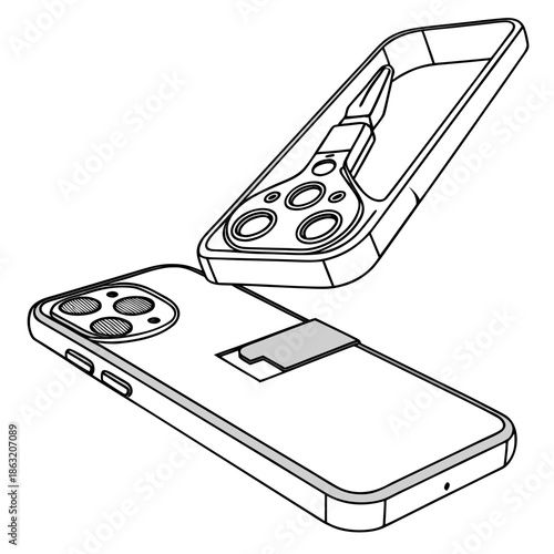 Modular Tech Accessory Snap Fit Electronic Component