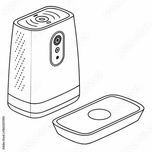 Home Wellness Air Quality Sensor Gadget Icon