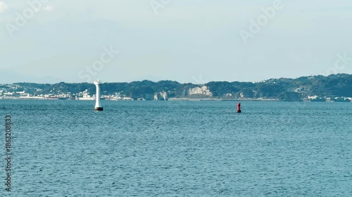 葉山灯台と稲村ヶ崎周辺の風景