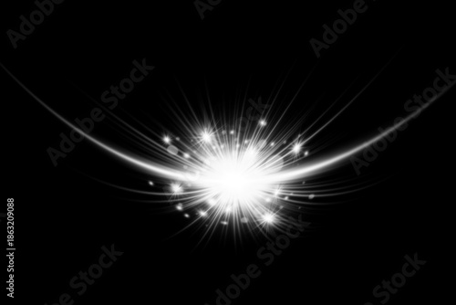 Wallpaper Mural Creative Light Ray Lens Flare curve Torontodigital.ca