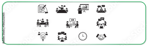 Business people communicating and working together effectively