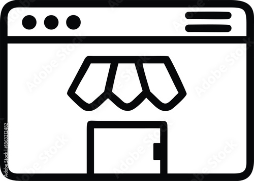 Shop E-commerce Retail Store Fill Icon