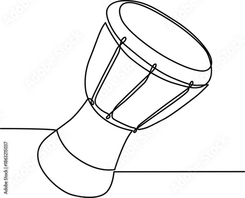 Traditional hand drum Vector