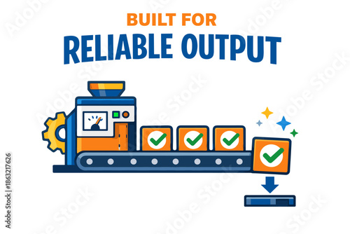 Automated production line ensuring reliable output and consistent quality