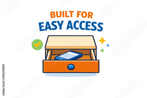 Built for easy access: convenient drawer storage for quick organization