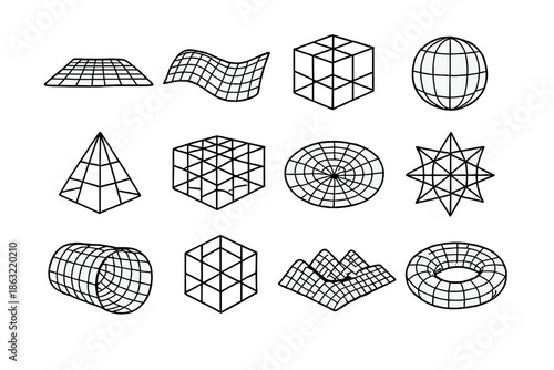 Grid Geometry and 3D Shapes