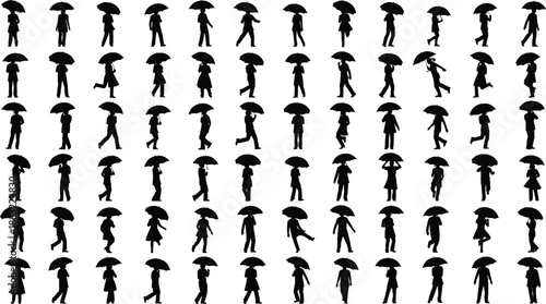 Silhouette of Protective Hand Holding Two Children Standing Together, Calm Mood, One-Panel Child Welfare, Care, and Support Vector Illustration