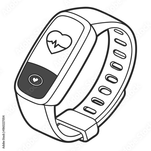 Heart Rate Performance Sports Monitoring Device Icon