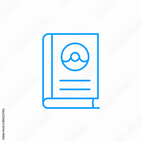 cookbook recipe book icon sign vector