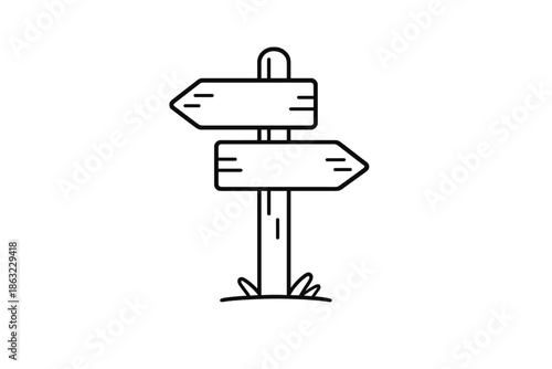 Directional Signpost Icon