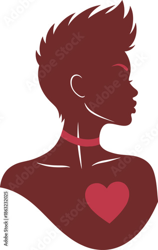 International women's day silhouette isolated on transparent background celebrating empowered women worldwide