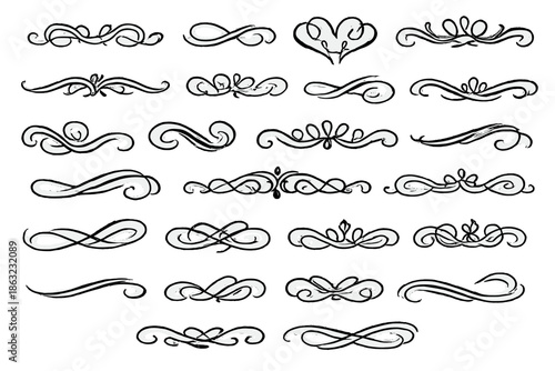 Vintage Flourishes and Ornate Swirls