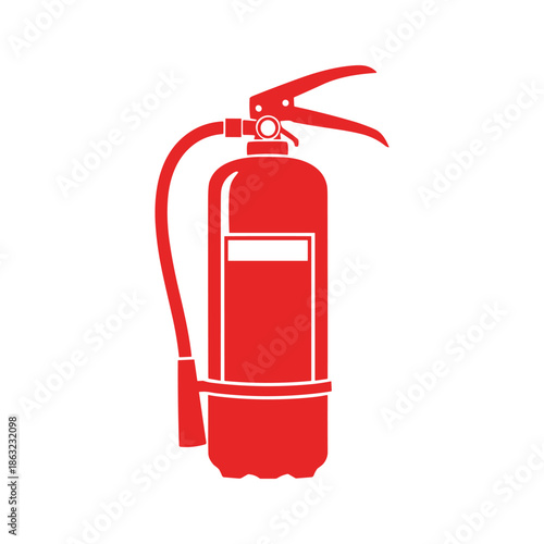 Red fire extinguisher Vector