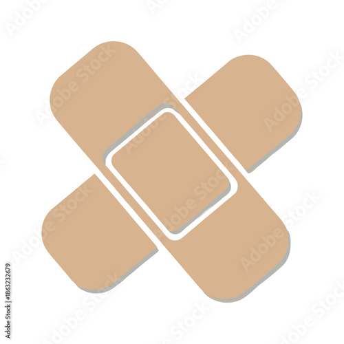Crossed bandages Vector
