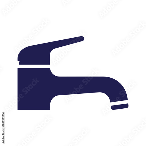 Modern bathroom faucet Vector
