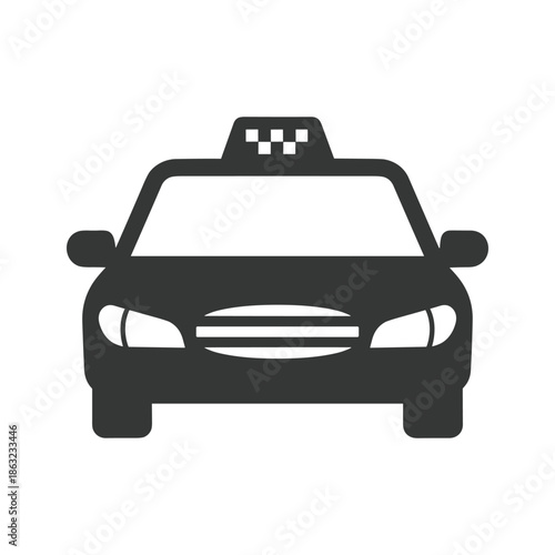 Front view of taxi Vector