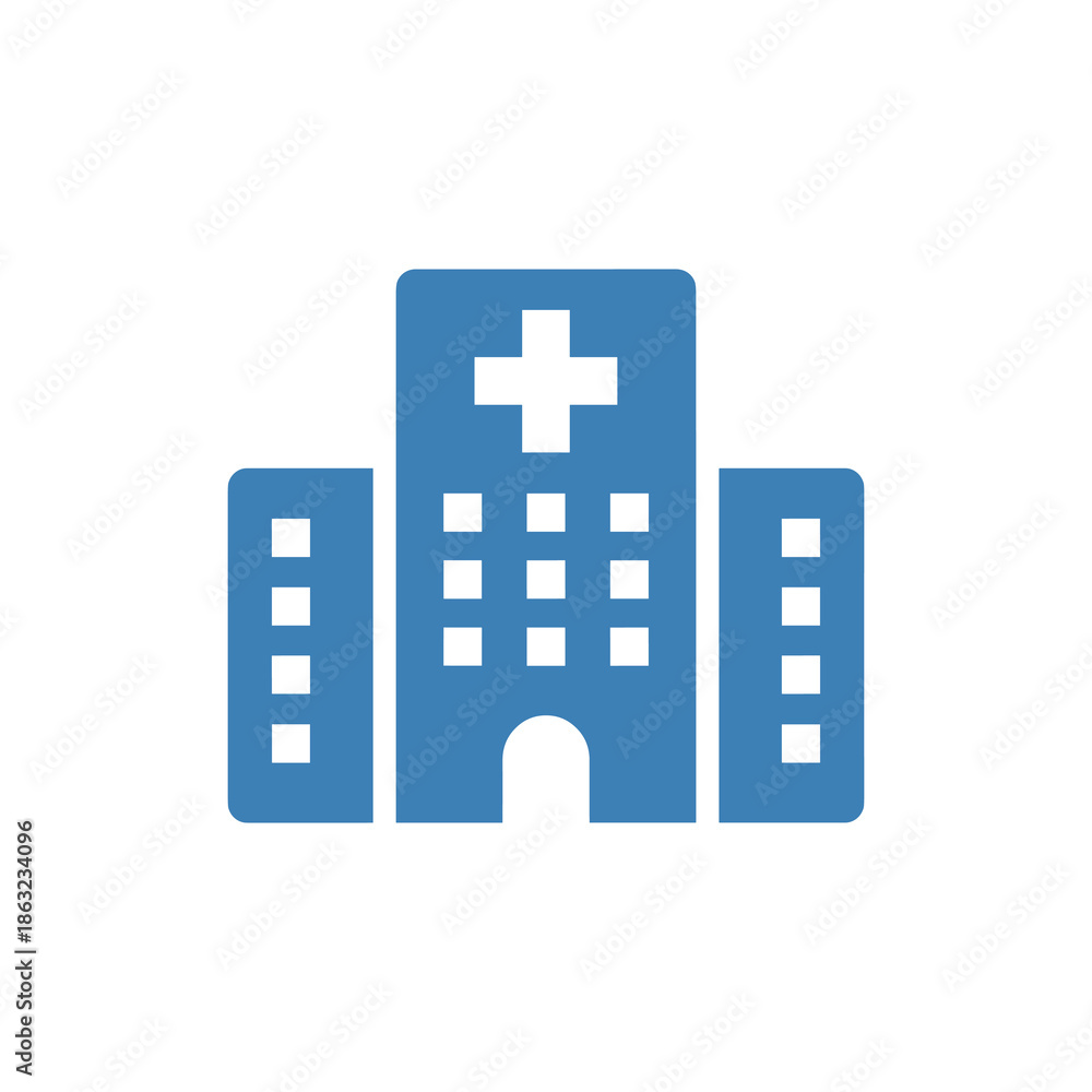 Obraz premium Modern hospital building Vector