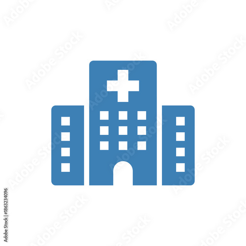 Modern hospital building Vector