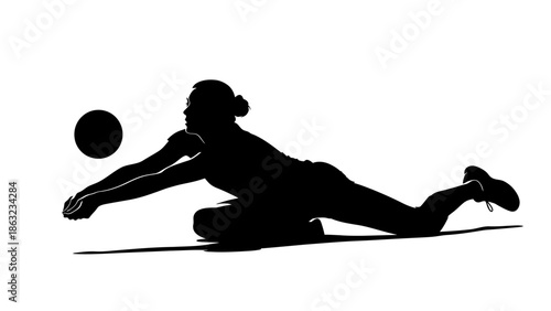 Action vector illustration featuring black silhouettes of a tennis, hockey, and soccer athlete competition during a sports game exercise