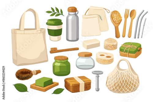 Eco-friendly zero waste reusable products collection