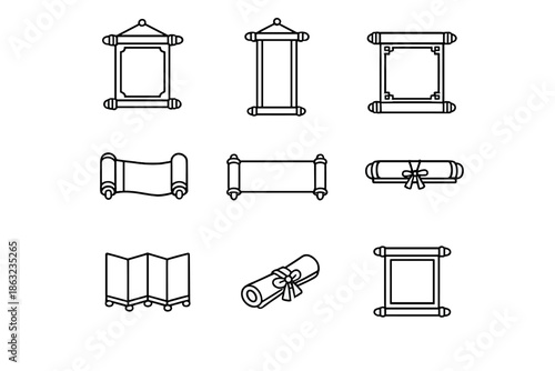 Collection of Scroll Icons