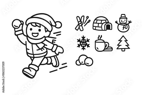 Winter Activities and Icons