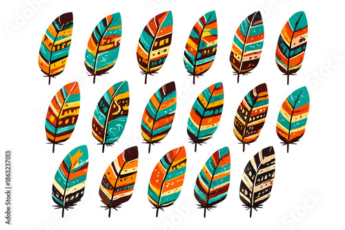 Tribal Feather Pattern