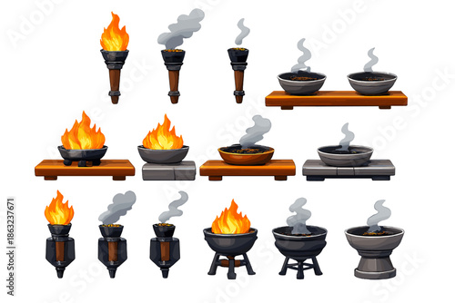 Fantasy Fire and Smoke Elements