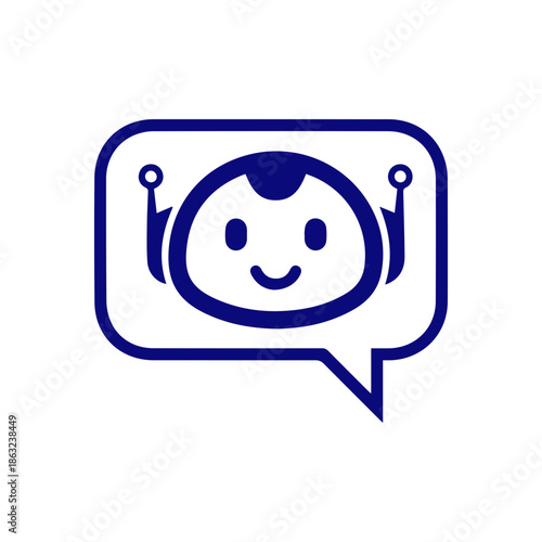 Live chatbot icon. Chatbot with Speech Bubble icon.
