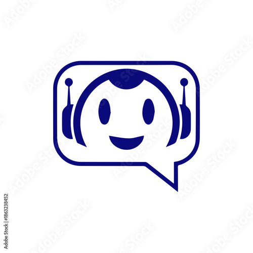 Live chatbot icon. Chatbot with Speech Bubble icon.