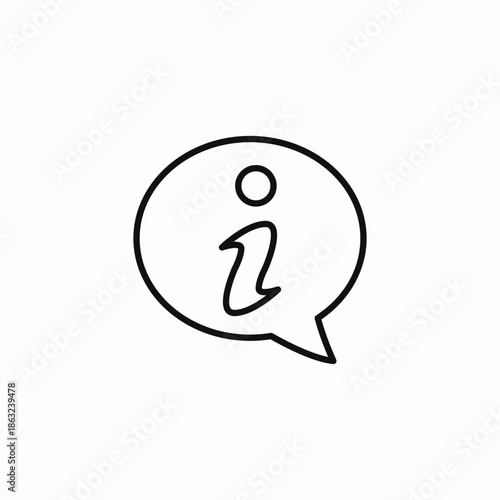 information speech bubble icon sign vector