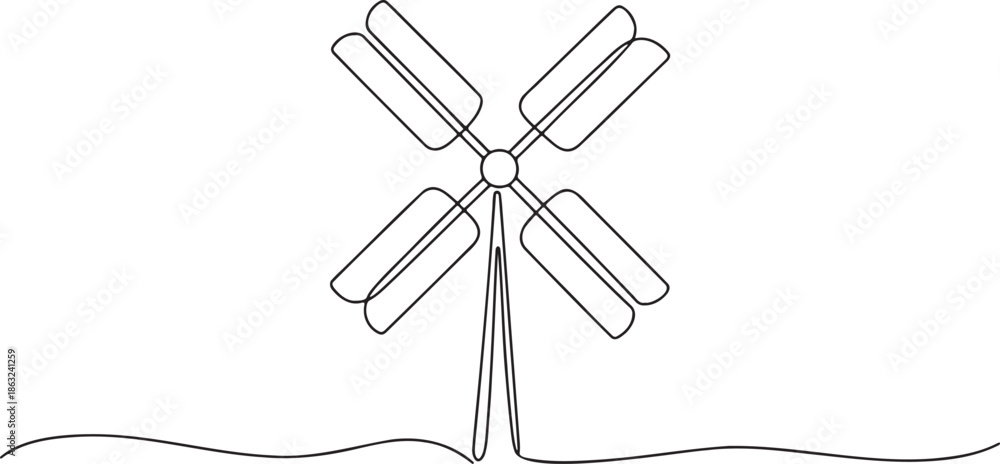 Obraz premium a-minimalist-line-drawing-of-a-windmill-_Xs82r41ASIW4Hzme4IHkyg_JvrKkhhmRqGQCEGcuN_81A_traced