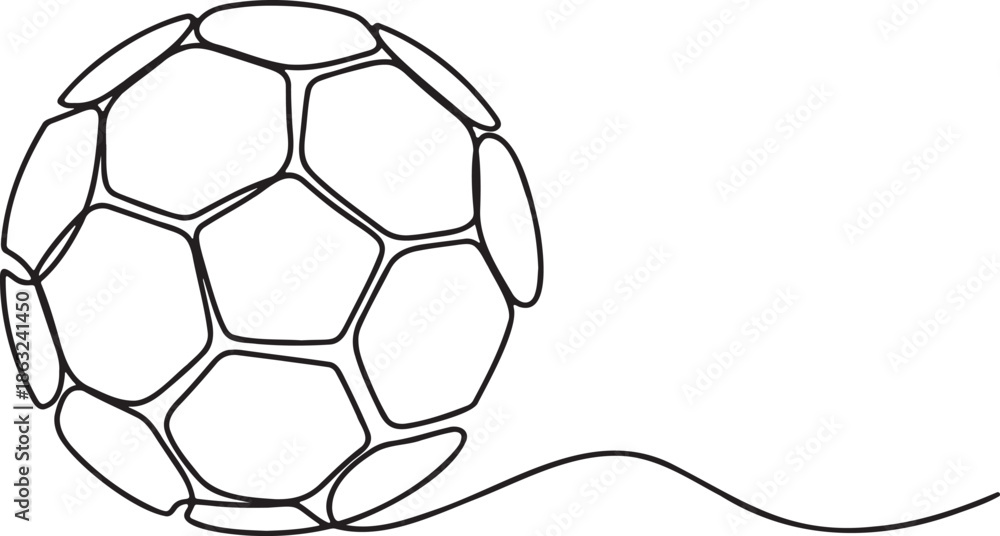 Obraz premium a-minimalist-line-drawing-of-a-soccer-ba_H8nZKAfYRCScLZNgz6q0KQ_ZwC8SAzZRqmzk-qRiOUgzQ_traced