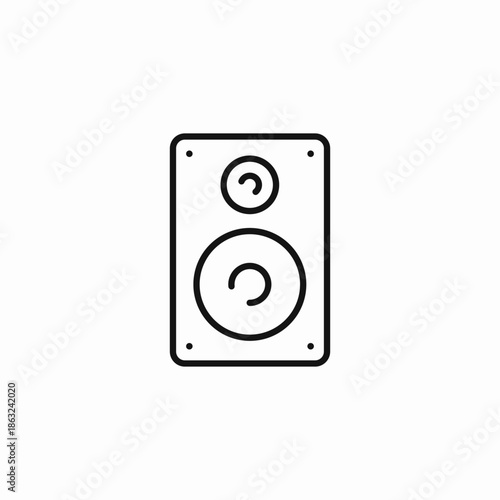 audio speaker system icon sign vector