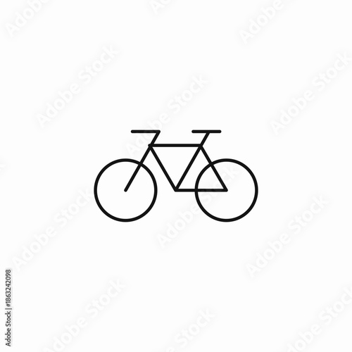 bicycle ride sport icon sign vector
