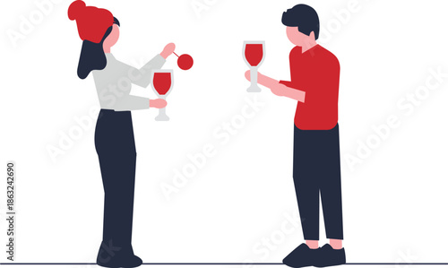 A vibrant and cheerful new year illustration features celebratory fireworks illuminating a dark night sky symbolizing hope and fresh beginnings