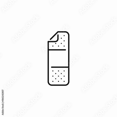 medical adhesive bandage icon sign vector