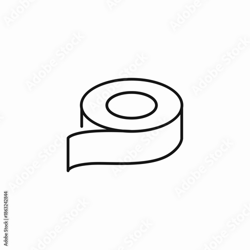 medical adhesive tape icon sign vector