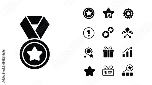 Rewards and Loyalty Icon Set
