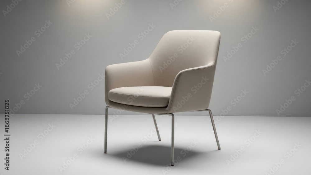 Obraz premium Modern armchair isolated on white background