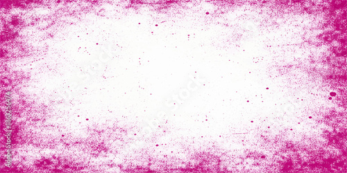 An abstract pink watercolor painting featuring a vintage grunge texture with ink splashes and artistic brush strokes on a light paper backdrop