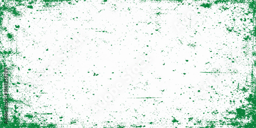 Abstract green grunge background featuring artistic paint splashes and watercolor ink textures with liquid spray patterns and vector design elements