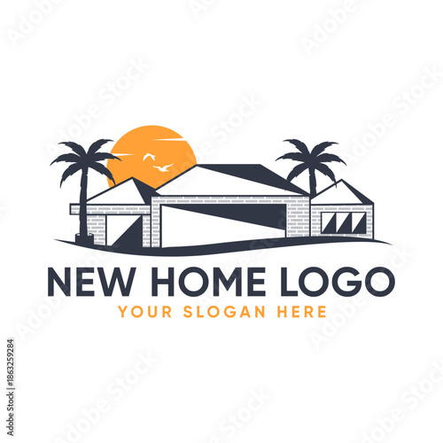 Beach House Premium Logo Design
