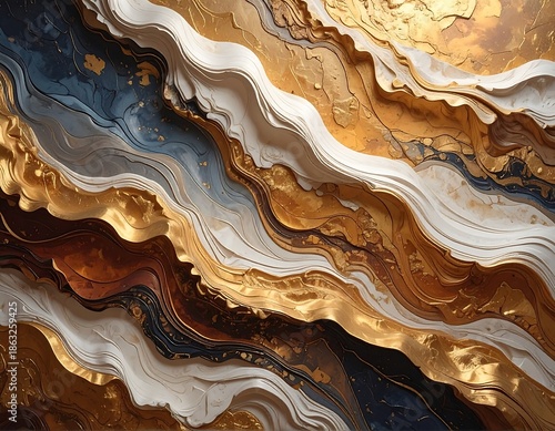 Abstract Marble Texture with Earthy Tones.