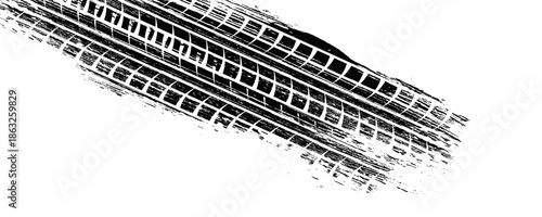 Black tire marks on road, Black rubber tire marks and tread marks, Tire trace track wheels texture and background, Auto tire tread grunge, Car wheel tyre tread track black tyre print, 