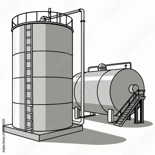 Industrial storage tanks