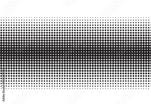 Halftone abstract vector background with vertical gradient effect black and gray texture dot pattern design