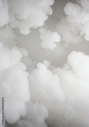 Expansive soft white vapor flowing over an abstract surface, creating a blank atmospheric backdrop perfect for design and copy space ,presentation ,graphic ,smoke